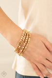 Paparazzi Jewelry Metro Materials - Gold Bracelet - Pure Elegance by Kym