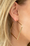 Paparazzi Jewelry Material Girl Magic - Gold Earring - Pure Elegance by Kym