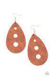 Paparazzi Jewelry Rustic Torrent - Brown Earring - Pure Elegance by Kym