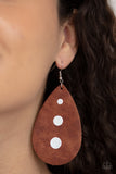Paparazzi Jewelry Rustic Torrent - Brown Earring - Pure Elegance by Kym