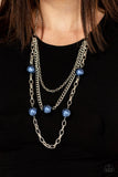 Paparazzi Jewelry Thanks For The Compliment - Blue Necklace - Pure Elegance by Kym