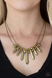 Paparazzi Jewelry Dangerous Dazzle - Brass - Pure Elegance by Kym