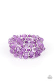 Paparazzi Jewelry Girly Girl Glimmer - Purple Bracelet - Pure Elegance by Kym