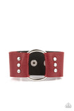 Paparazzi Jewelry Moto Mayhem - Red Bracelet - Pure Elegance by Kym
