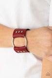 Paparazzi Jewelry Moto Mayhem - Red Bracelet - Pure Elegance by Kym