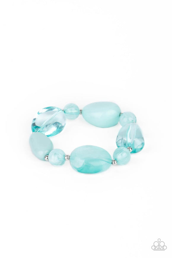 Paparazzi Jewelry I Need a STAYCATION - Blue Bracelet - Pure Elegance by Kym