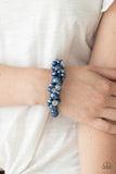Paparazzi Jewelry Upcycled Upscale - Blue Bracelet - Pure Elegance by Kym
