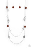 Paparazzi Jewelry Cobble Creeks - Brown Necklace - Pure Elegance by Kym