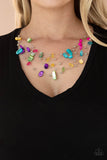 Paparazzi Jewelry Prismatic Pebbles - Multi Necklace - Pure Elegance by Kym