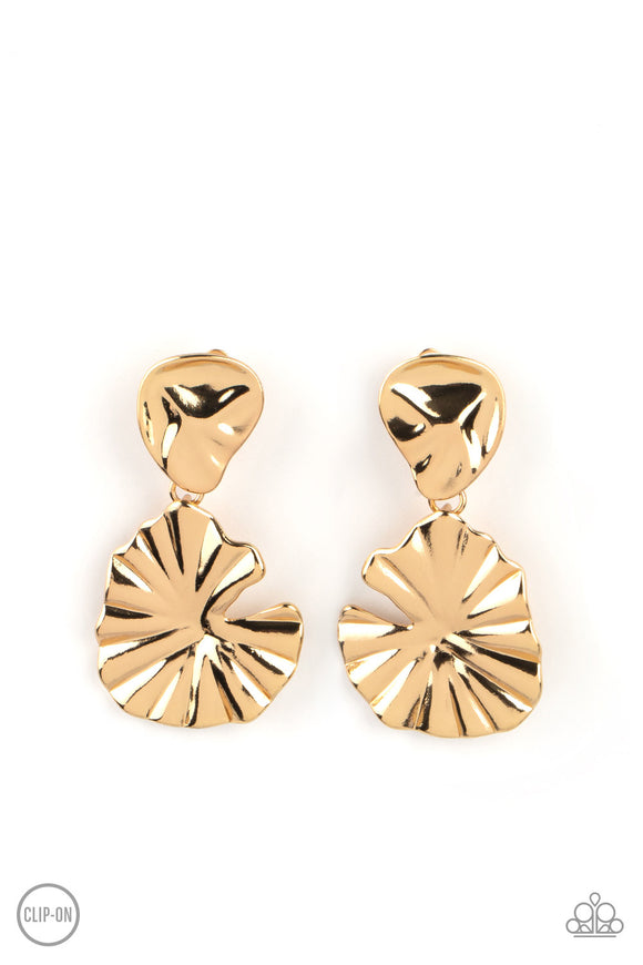Paparazzi Jewelry Empress Of The Amazon - Gold Earrings - Pure Elegance by Kym