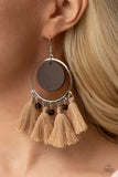 Paparazzi Jewelry Yacht Bait - Brown Earring - Pure Elegance by Kym