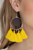 Paparazzi Jewelry Yacht Bait - Yellow Earring - Pure Elegance by Kym