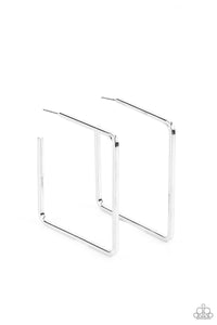 Paparazzi Jewelry Material Girl Magic - Silver Hoop Earring - Pure Elegance by Kym