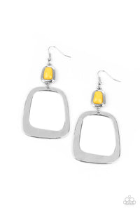Paparazzi Jewelry Material Girl Mod - Yellow Earring - Pure Elegance by Kym