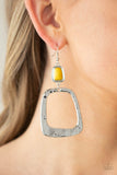 Paparazzi Jewelry Material Girl Mod - Yellow Earring - Pure Elegance by Kym