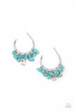 Paparazzi Jewelry Gorgeously Grounding - Blue Earring - Pure Elegance by Kym