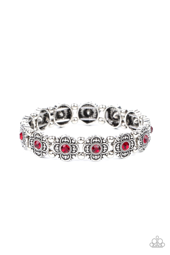 Paparazzi Jewelry Trés Magnifique - Red Bracelet - Pure Elegance by Kym