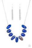 Paparazzi Jewelry Elliptical Episode - Blue Necklace - Pure Elegance by Kym