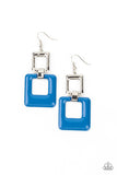 Paparazzi Jewelry Twice As Nice - Blue Earring - Pure Elegance by Kym