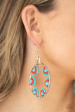 Paparazzi Jewelry Off The Rim - Blue Earring - Pure Elegance by Kym