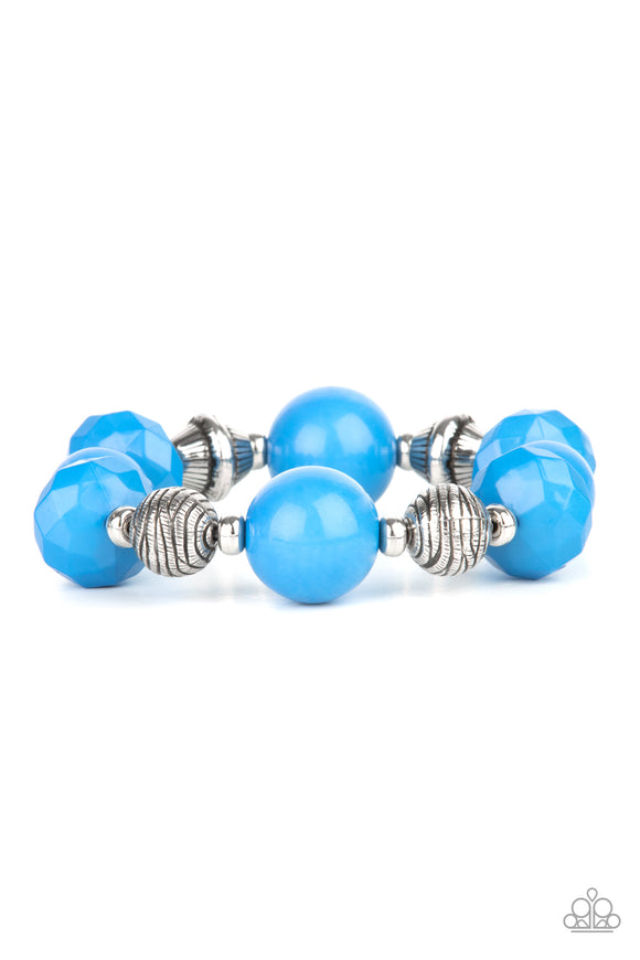 Paparazzi Jewelry Day Trip Discovery - Blue Bracelet - Pure Elegance by Kym