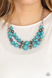 Paparazzi Jewelry Upscale Chic - Blue Necklace - Pure Elegance by Kym