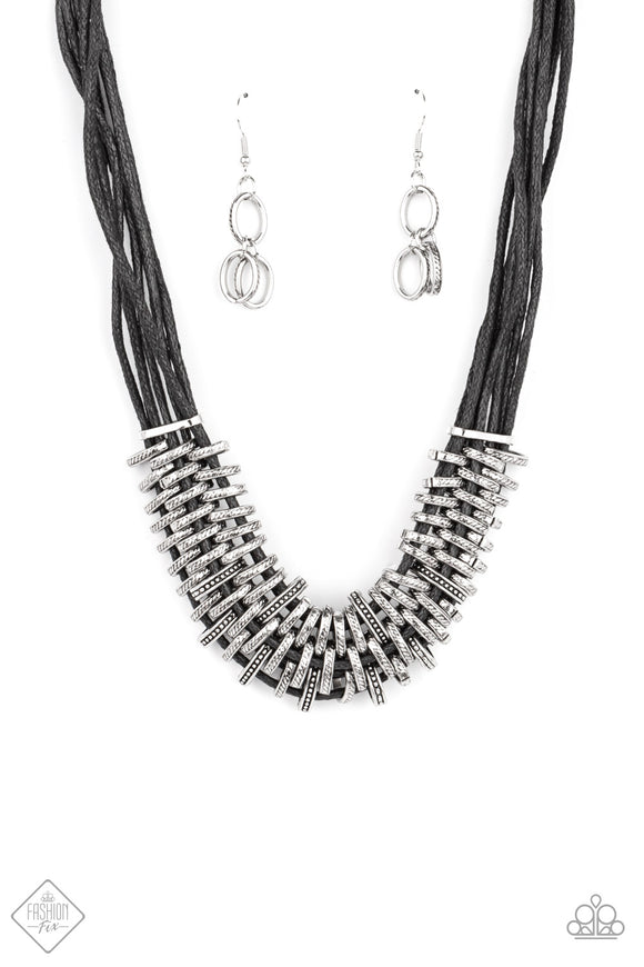 Paparazzi Accessories Lock, Stock, and SPARKLE - Black Necklace - Pure Elegance by Kym