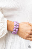 Paparazzi Jewelry Double The DIVA-ttitude - Purple Bracelet - Pure Elegance by Kym