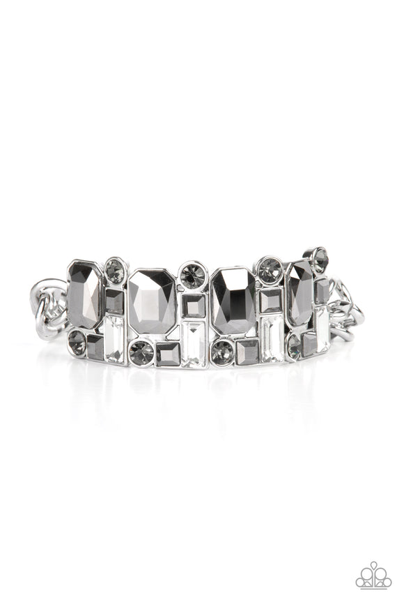 Paparazzi Jewelry Urban Crest - Silver Bracelet - Pure Elegance by Kym