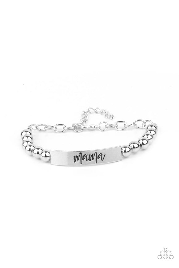 Paparazzi Jewelry Mom Squad - Silver Bracelet - Pure Elegance by Kym