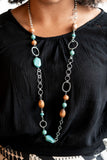 Paparazzi Jewelry Prairie Reserve - Blue Necklace - Pure Elegance by Kym
