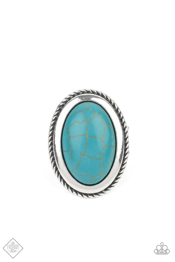 Paparazzi Jewelry Canyon Sanctuary - Blue Ring - Pure Elegance by Kym