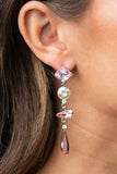 Paparazzi Jewelry Rock Candy Elegance - Pink Earring - Pure Elegance by Kym