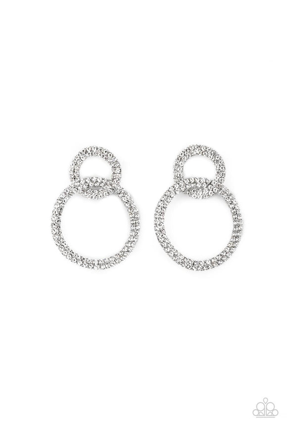 Paparazzi Jewelry Intensely Icy - Black Earring (LOP) - Pure Elegance by Kym