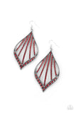 Paparazzi Jewelry Showcase Sparkle - Red Earring - Pure Elegance by Kym