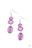 Paparazzi Jewelry Tiers Of Tranquility - Purple Earrings - Pure Elegance by Kym