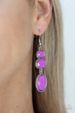 Paparazzi Jewelry Tiers Of Tranquility - Purple Earrings - Pure Elegance by Kym