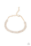 Paparazzi Jewelry Chicly Candescent - Gold Bracelet - Pure Elegance by Kym