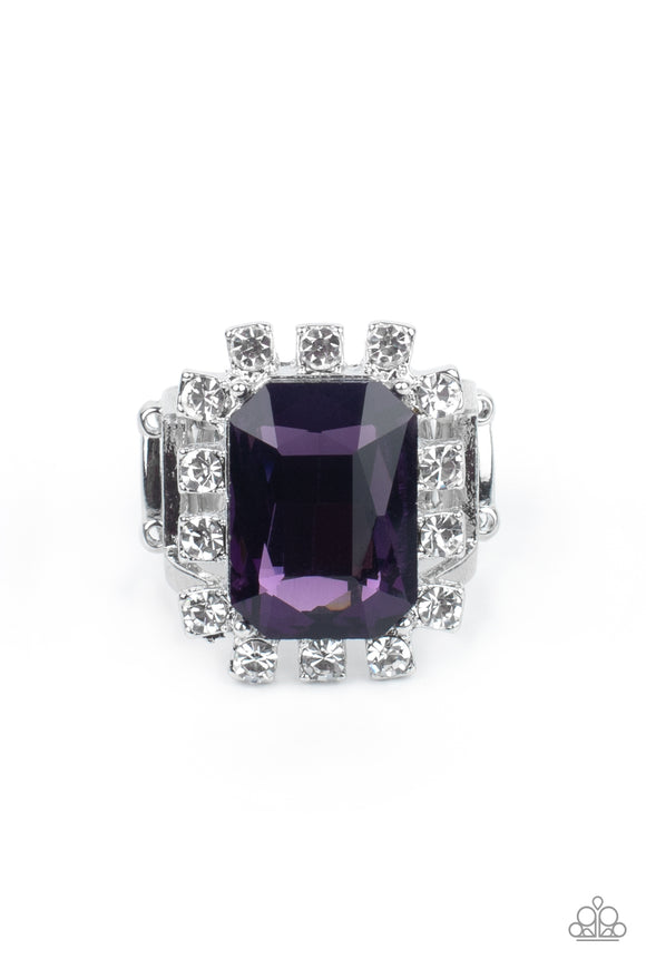 Paparazzi Jewelry Galactic Glamour - Purple Ring - Pure Elegance by Kym