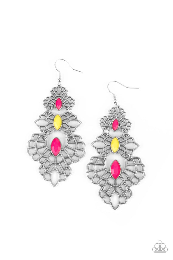 Paparazzi Jewelry Flamboyant Frills - Multi Earring - Pure Elegance by Kym