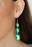 Paparazzi Jewelry Cosmic Red Carpet - Green Earrings - Pure Elegance by Kym