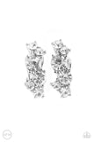 Paparazzi Jewelry Cosmic Celebration - White Clip-On Earrings - Pure Elegance by Kym