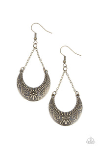 Paparazzi Jewelry All in the PASTURE - Brass Earrings - Pure Elegance by Kym