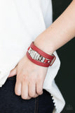 Paparazzi Jewelry Ultra Urban - Red Bracelet - Pure Elegance by Kym