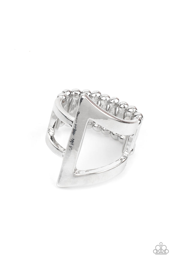 Paparazzi Jewelry Rebel Edge - Silver Ring - Pure Elegance by Kym