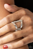Paparazzi Jewelry Rebel Edge - Silver Ring - Pure Elegance by Kym