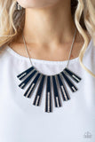 Paparazzi Jewelry FAN-tastically Deco - Blue Necklace - Pure Elegance by Kym