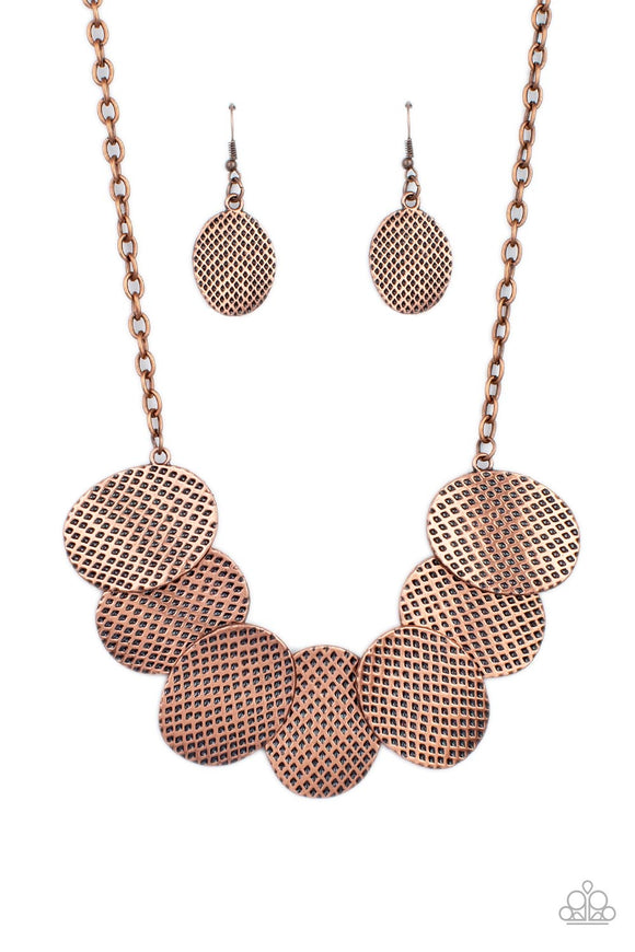 Paparazzi Jewelry Industrial Wave - Copper Necklace - Pure Elegance by Kym