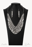 Paparazzi Jewelry Zi Collection 2021 The NaKisha Silver Necklace - Pure Elegance by Kym