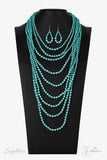 Paparazzi Jewelry Zi Collection 2021 The Hilary Blue Necklace - Pure Elegance by Kym
